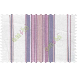 White blue purple lines main cotton curtain designs